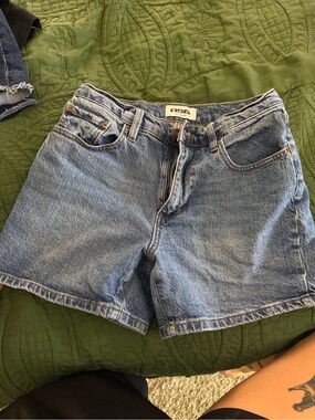 RSQ Light Blue High-Rise Denim Shorts